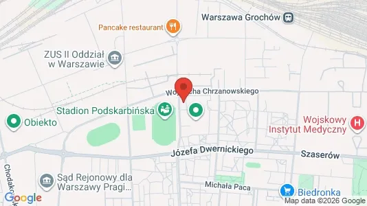 Apartments for rent i Warszawa Praga-Południe - kort over placeringen