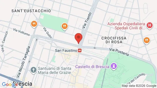 Rooms for rent i Brescia - kort over placeringen