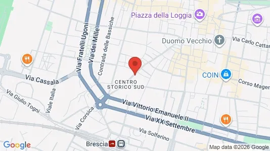 Rooms for rent i Brescia - kort over placeringen