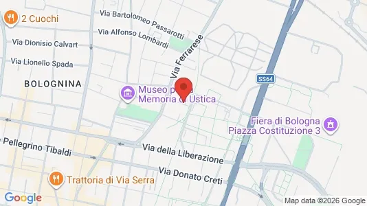 Apartments for rent i Bologna - kort over placeringen