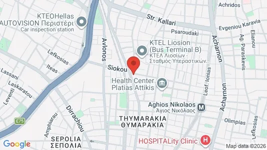Apartments for rent i Athens Agios Nikolaos - kort over placeringen