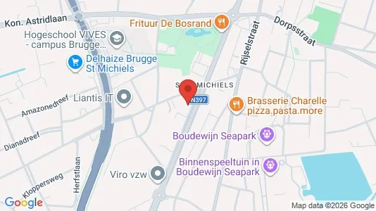 Apartments for rent i Brugge - kort over placeringen