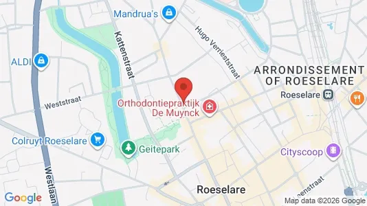Apartments for rent i Roeselare - kort over placeringen
