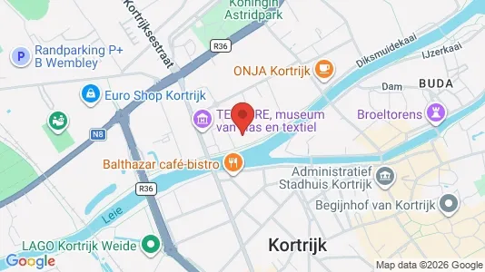 Apartments for rent i Kortrijk - kort over placeringen