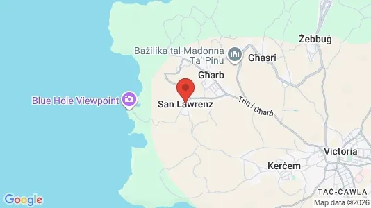Apartments for rent i San Lawrenz - kort over placeringen