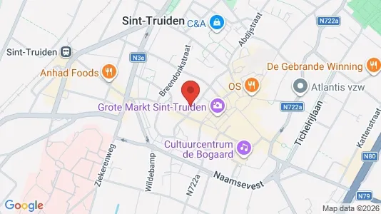 Apartments for rent i Sint-Truiden - kort over placeringen