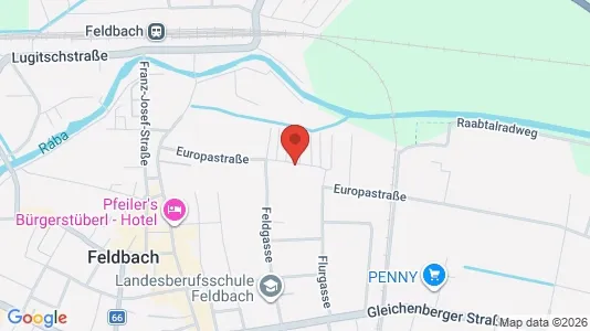 Apartments for rent i Edelsbach bei Feldbach - kort over placeringen