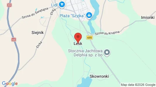Houses for rent i Leski - kort over placeringen
