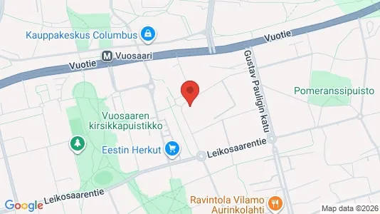 Apartments for rent i Helsinki Itäinen - kort over placeringen