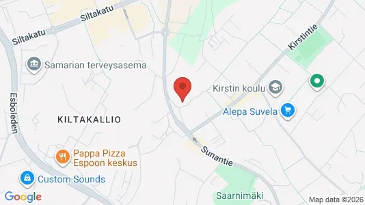 Apartments for rent i Espoo - kort over placeringen