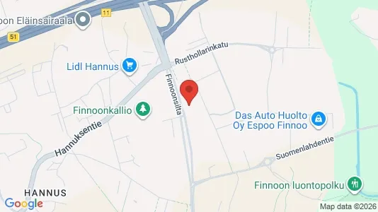 Apartments for rent i Espoo - kort over placeringen