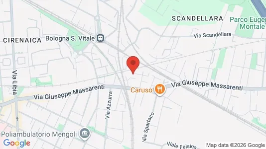 Apartments for rent i Bologna - kort over placeringen