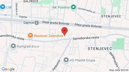 Apartments for rent i Zagreb Podsused-Vrapče - kort over placeringen