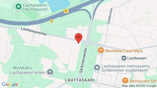 Rooms for rent i Helsinki Eteläinen - kort over placeringen
