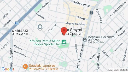 Apartments for rent i Nea Smyrni - kort over placeringen