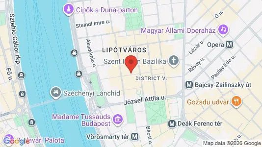 Apartments for rent i Budapest Belváros-Lipótváros - kort over placeringen