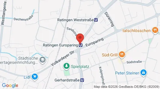 Apartments for rent i Mettmann - kort over placeringen