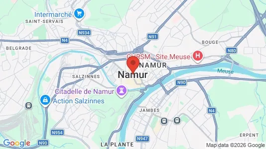 Apartments for rent i Namen - kort over placeringen