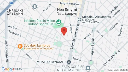 Apartments for rent i Nea Smyrni - kort over placeringen
