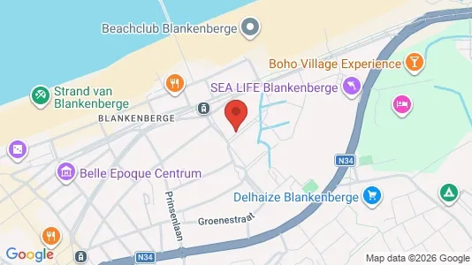Apartments for rent i Blankenberge - kort over placeringen