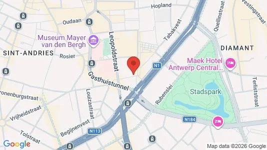 Apartments for rent i Stad Antwerp - kort over placeringen
