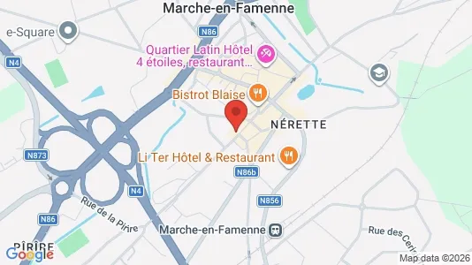 Apartments for rent i Marche-en-Famenne - kort over placeringen