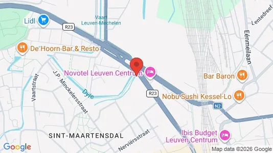 Apartments for rent i Leuven - kort over placeringen