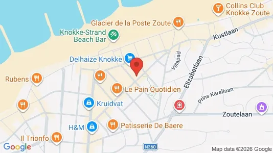 Apartments for rent i Knokke-Heist - kort over placeringen