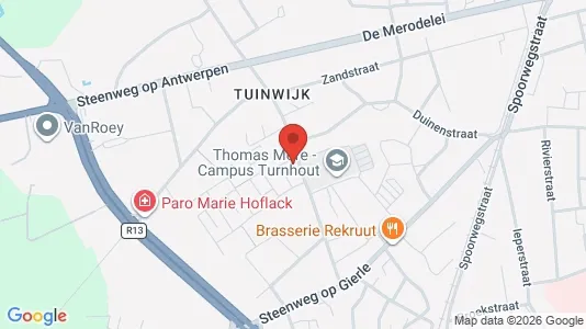 Apartments for rent i Turnhout - kort over placeringen