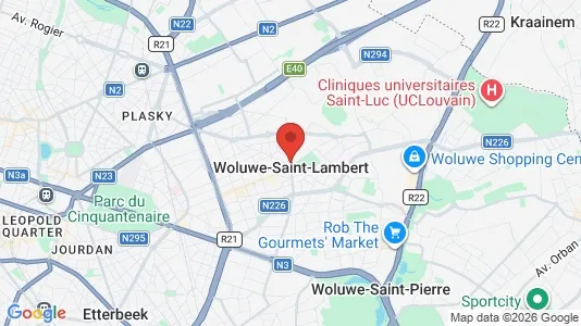 Houses for rent i Brussels Sint-Lambrechts-Woluwe - kort over placeringen