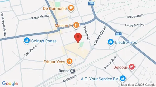 Apartments for rent i Ronse - kort over placeringen