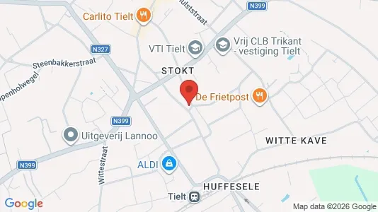 Apartments for rent i Tielt - kort over placeringen