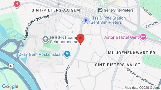 Apartments for rent i Stad Gent - kort over placeringen