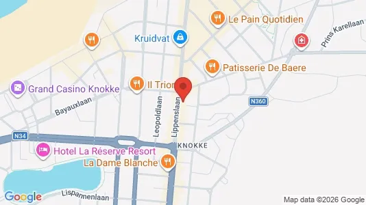 Apartments for rent i Knokke-Heist - kort over placeringen