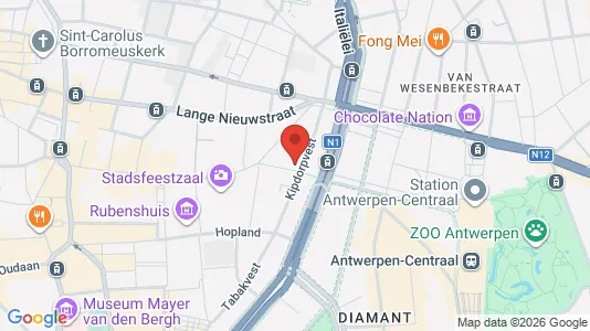 Apartments for rent i Stad Antwerp - kort over placeringen