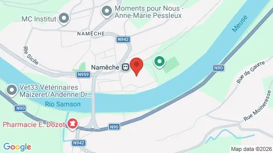Apartments for rent i Andenne - kort over placeringen