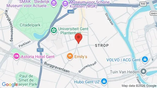 Apartments for rent i Stad Gent - kort over placeringen