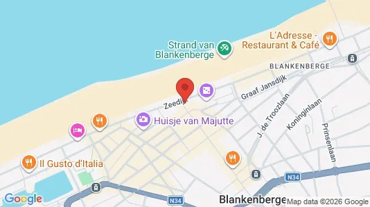 Apartments for rent i Blankenberge - kort over placeringen