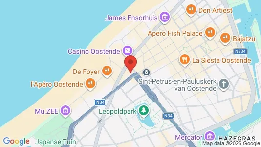 Apartments for rent i Oostende - kort over placeringen