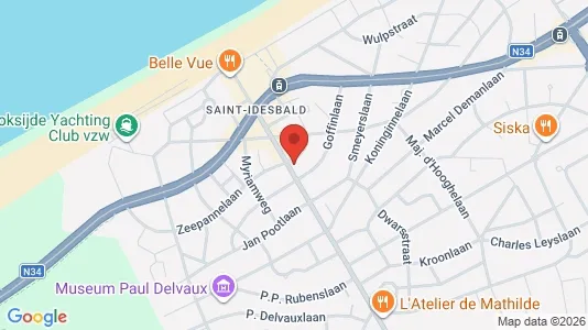 Apartments for rent i Koksijde - kort over placeringen