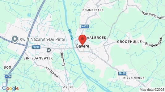 Houses for rent i Gavere - kort over placeringen