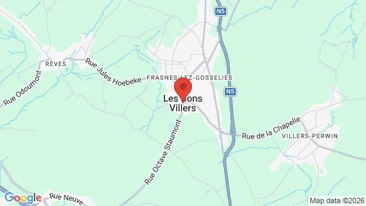 Apartments for rent i Les Bons Villers - kort over placeringen