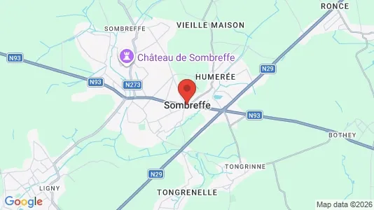 Houses for rent i Sombreffe - kort over placeringen