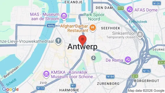 Houses for rent i Stad Antwerp - kort over placeringen