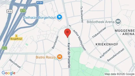 Apartments for rent i Antwerp Borgerhout - kort over placeringen