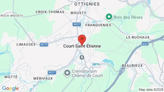 Apartments for rent in Court-Saint-Étienne - Photo from Google Street View