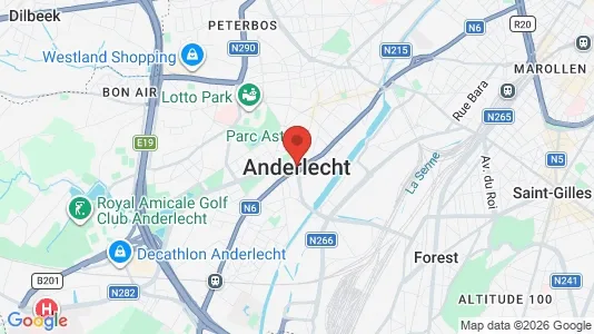 Houses for rent i Brussels Anderlecht - kort over placeringen