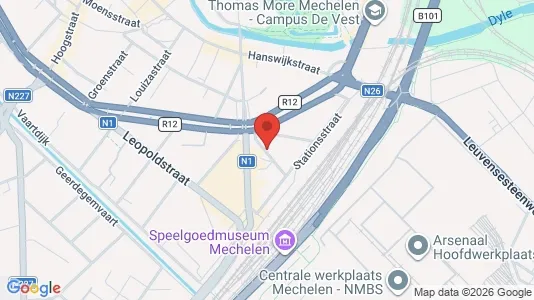 Apartments for rent i Mechelen - kort over placeringen
