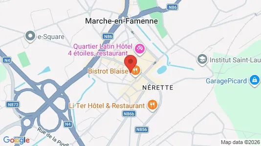 Apartments for rent i Marche-en-Famenne - kort over placeringen