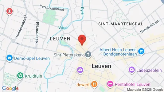 Apartments for rent i Leuven - kort over placeringen